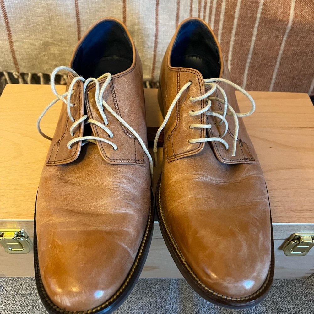Cole Haan Tan Leather Men's Oxfords